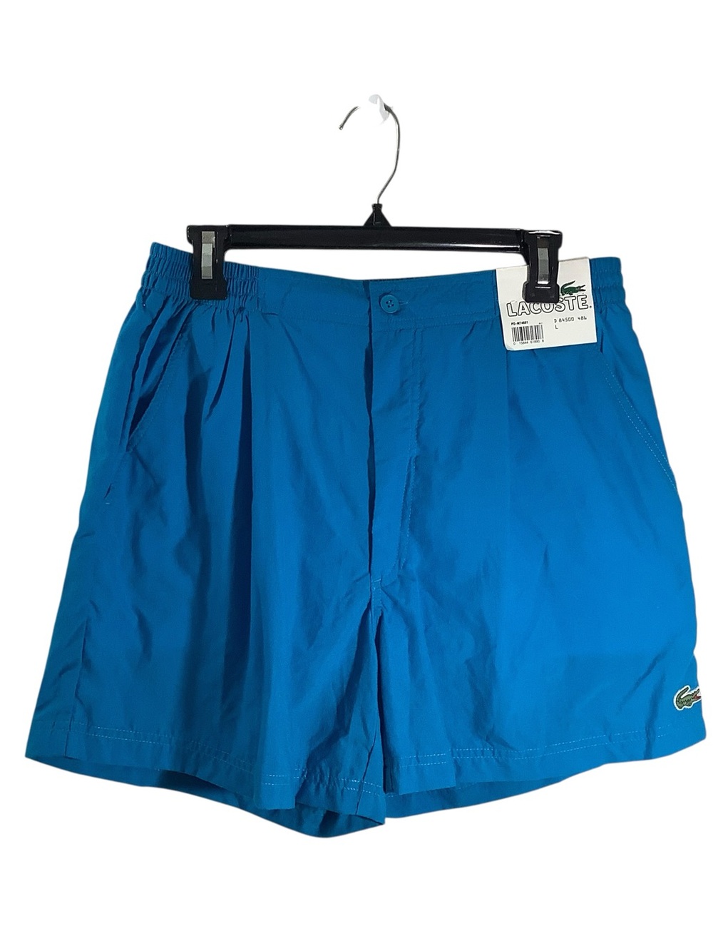 Lacoste Vintage Y2K Blue Men's Swim Shorts w/ Brief Liner